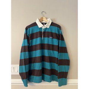 Rare Vintage L/S Polo Rugby Shirt Tobago Blue